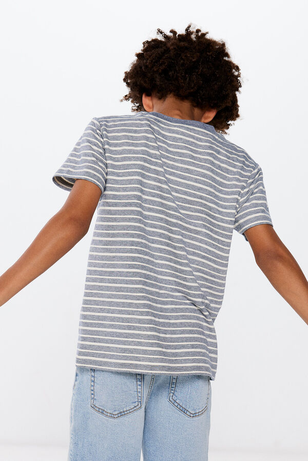 Springfield Kids Camiseta manga corta rayas ni&ntilde;o azul