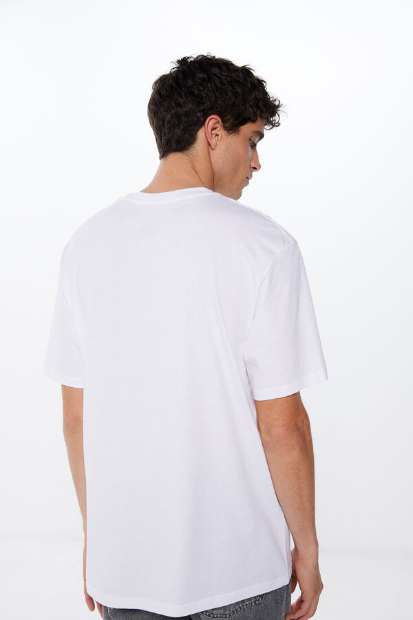 Springfield Camiseta Felix el Gato blanco