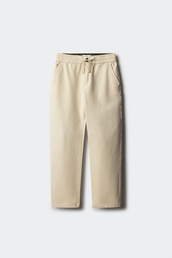 Springfield Kids Cal&ccedil;as cal&ccedil;as chino confort&aacute;veis ​​e justas para meninos branco
