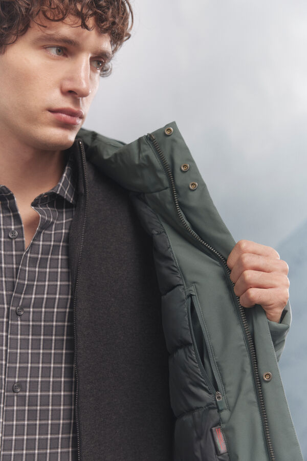 Springfield Parka acolchoada t&eacute;rmica verde