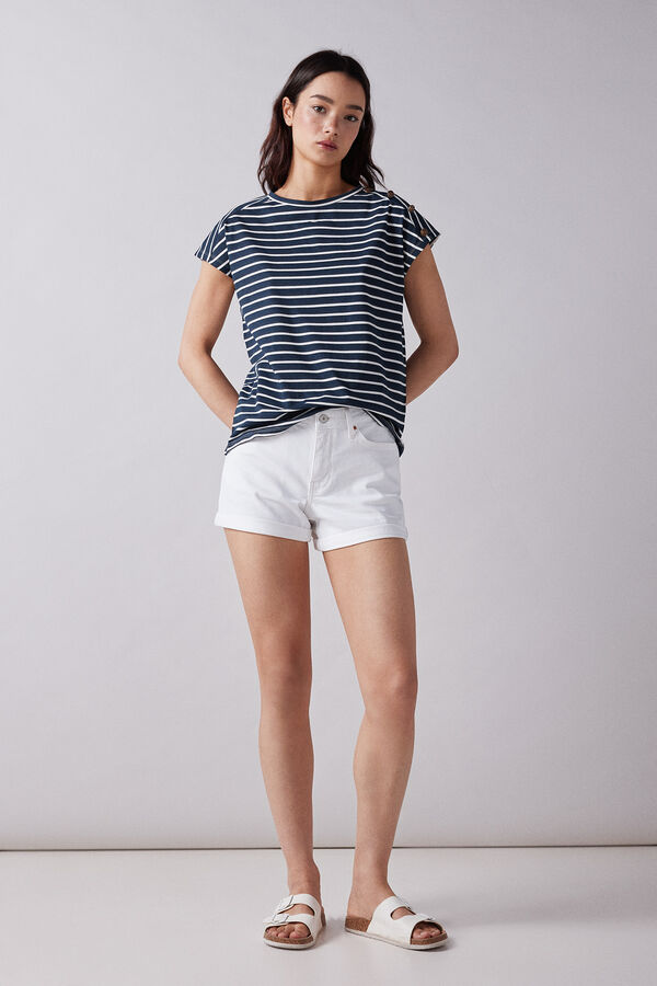 Springfield Shorts vaqueros básicos blanco