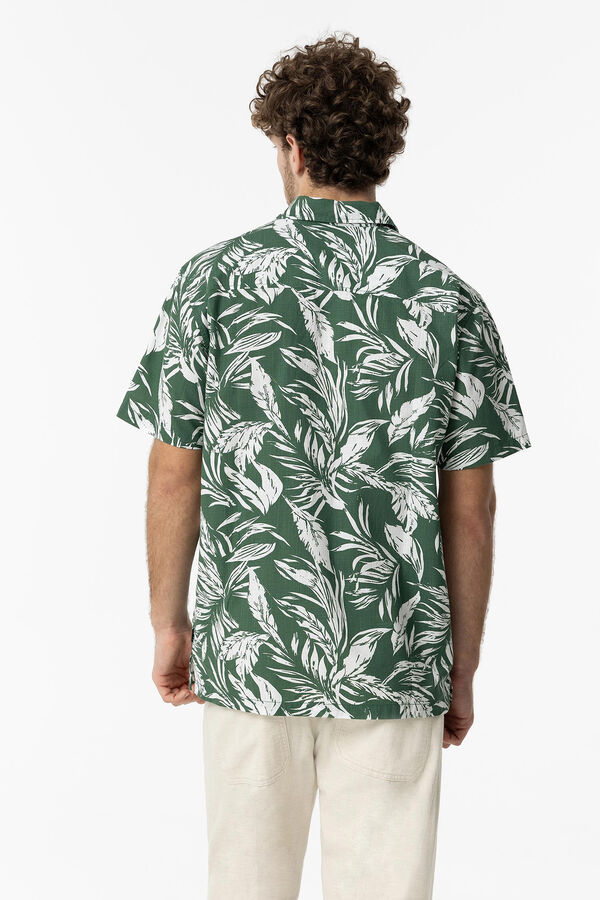 Tiffosi Camisa Regular Fit Estampada verde