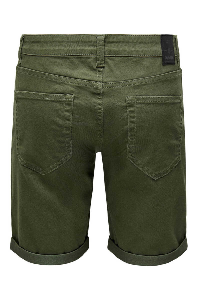 Springfield Shorts jeans com cinco bolsos verde
