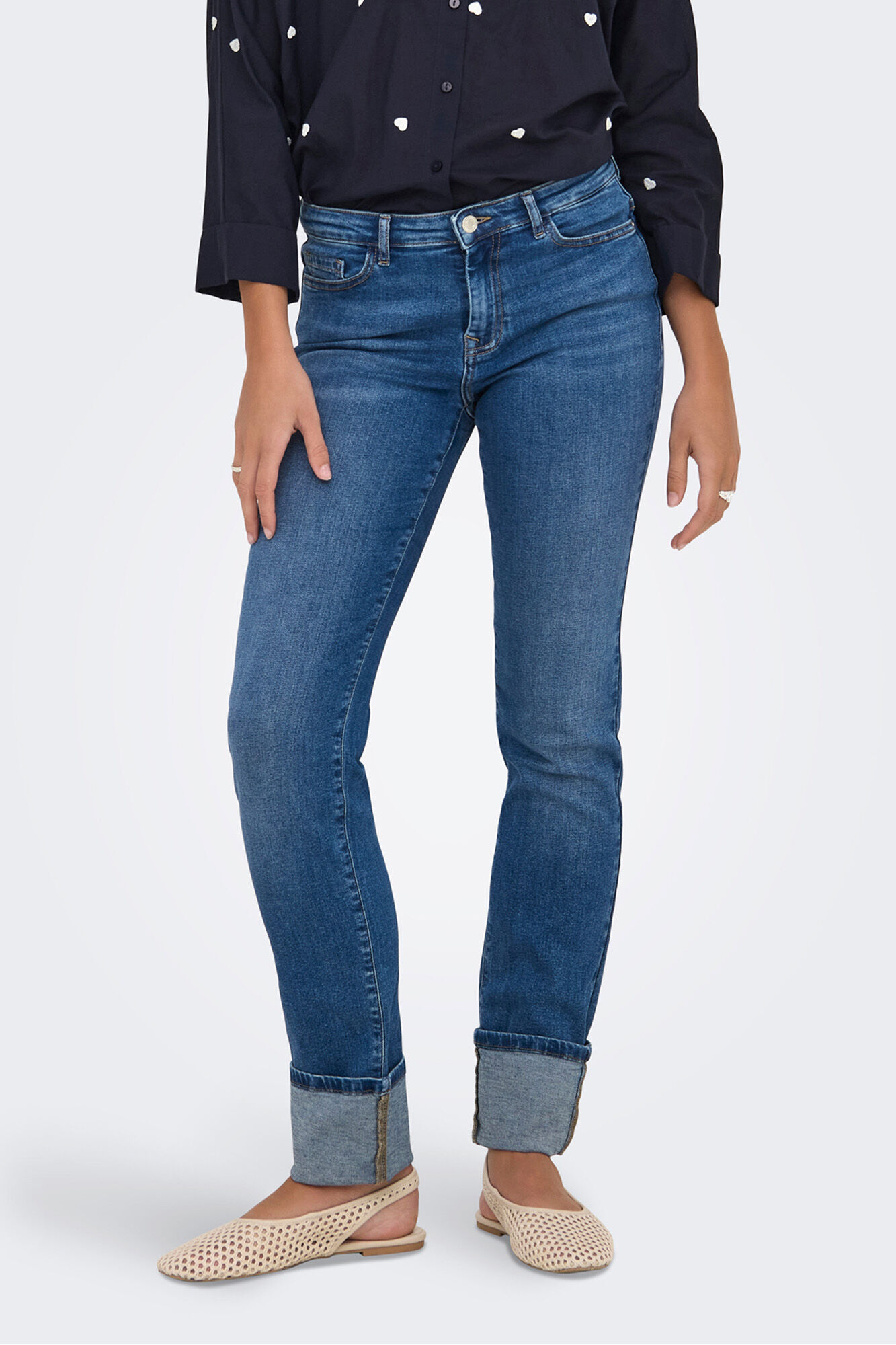 Only Jeans slim bajo vuelto