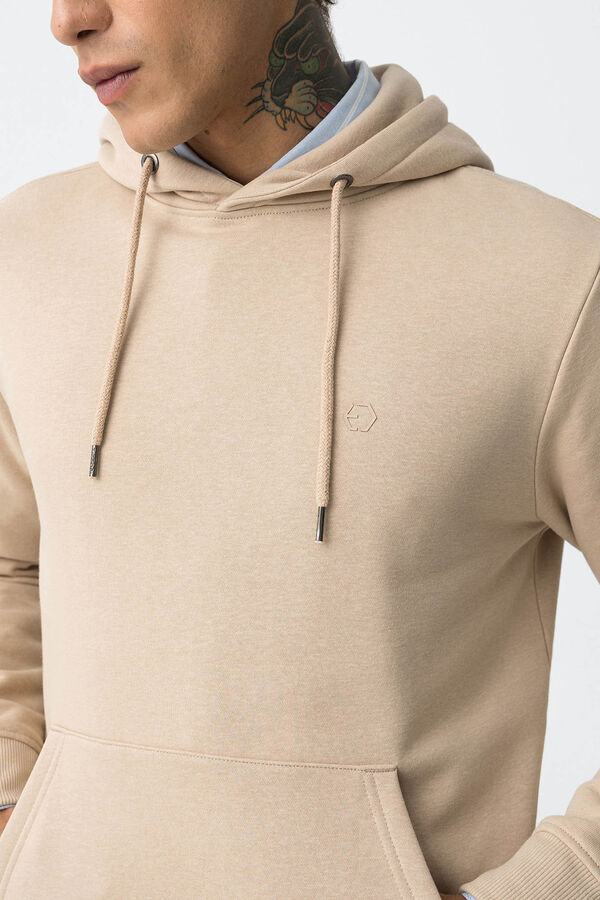 Tiffosi Hoodie B&aacute;sico beige