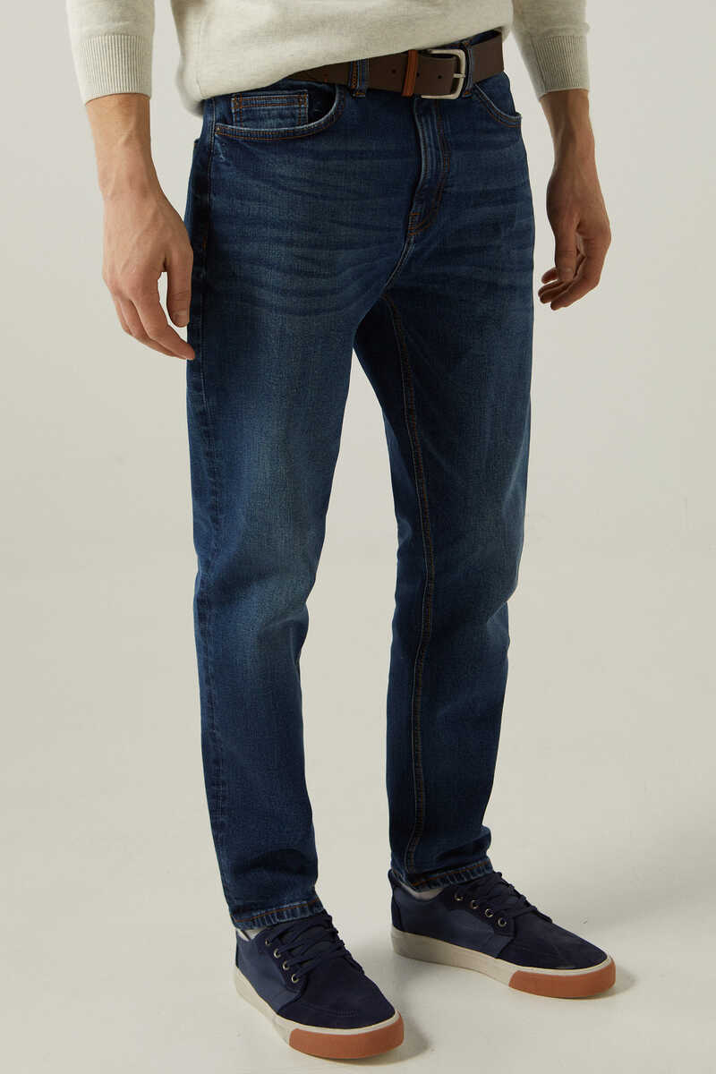 Springfield Jeans comfort slim lavado medio oscuro azul medio