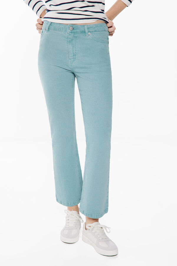Springfield Jeans Color Kick Flare turquesa