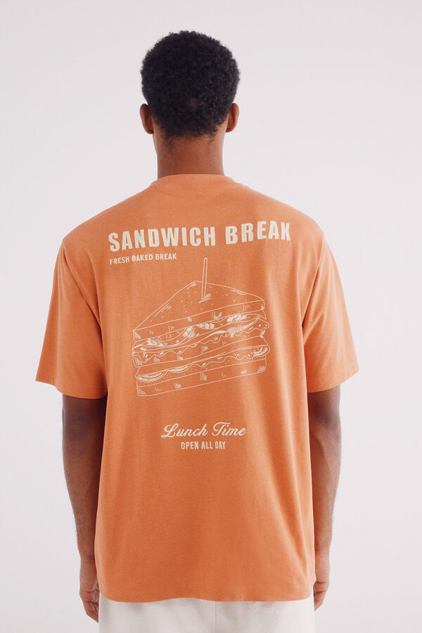 Springfield Camiseta sandwich break naranja