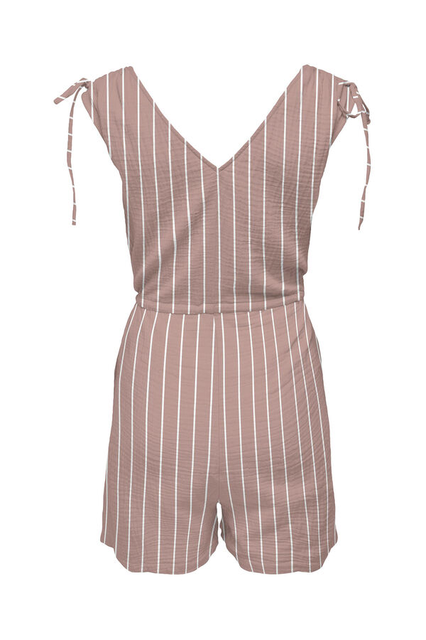 Only Mono mezcla de lino corto rosa