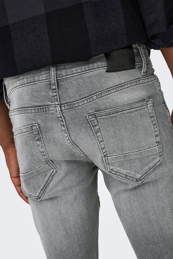Only & Sons Jeans slim cinzento-escuro cinzento