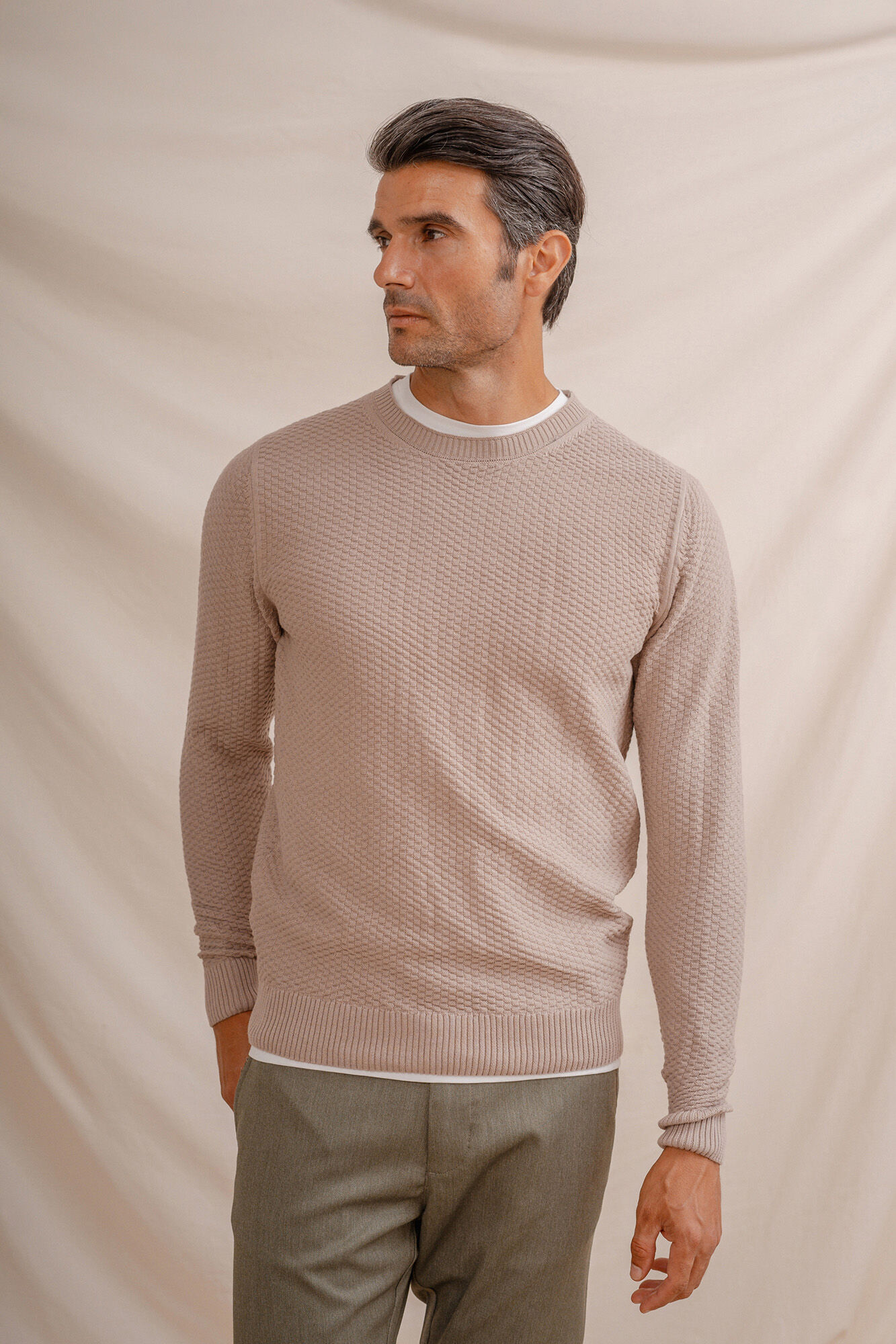 Celopman Jersey de malha estruturada 