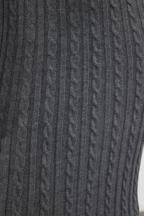 Trendyol Vestido largo b&aacute;sico gris