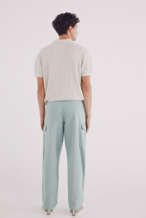 Springfield Calça cargo xadrez verde