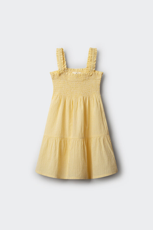 Springfield Kids Vestido textura ni&ntilde;a amarillo