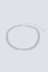 Springfield Collar chocker piedras brillantes gris