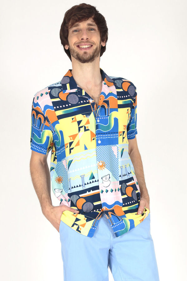 Brave Soul Camisa estampada de manga curta estampado