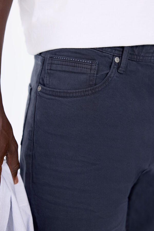 Springfield Pantal&oacute;n color slim fit azul