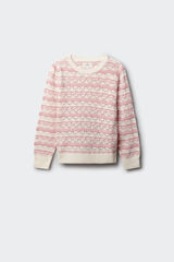 Springfield Kids Camisola &agrave;s riscas para menina rosa