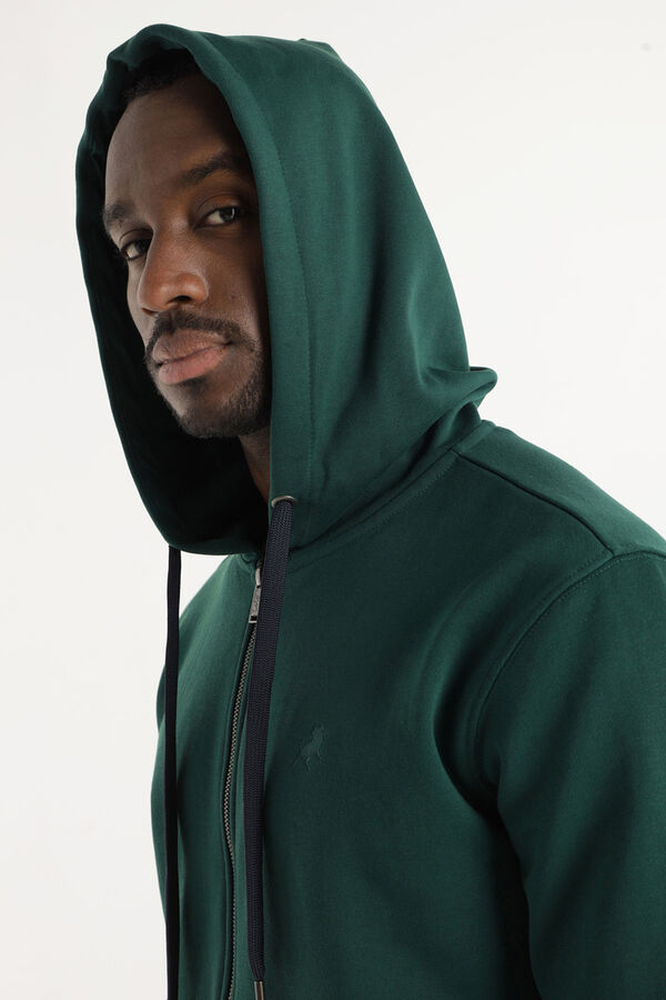 Lois Sudadera Cremallera verde