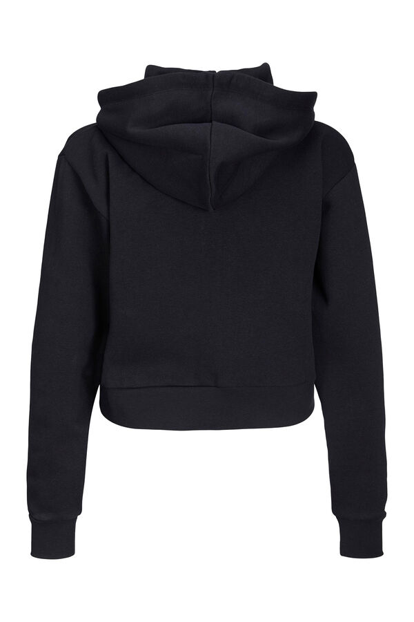Jack & Jones Sudadera crop con capucha negro