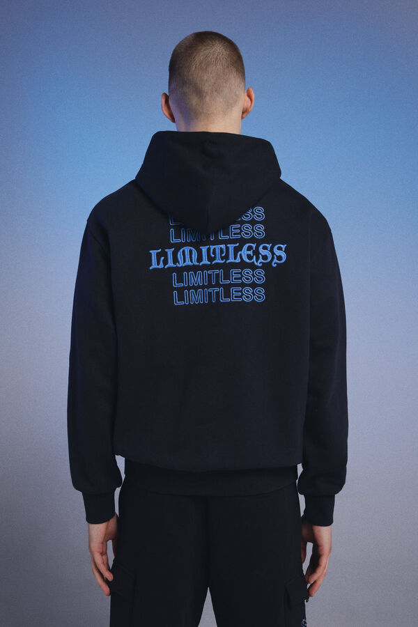 Springfield Sudadera capucha Limitless Pedri x Springfield negro
