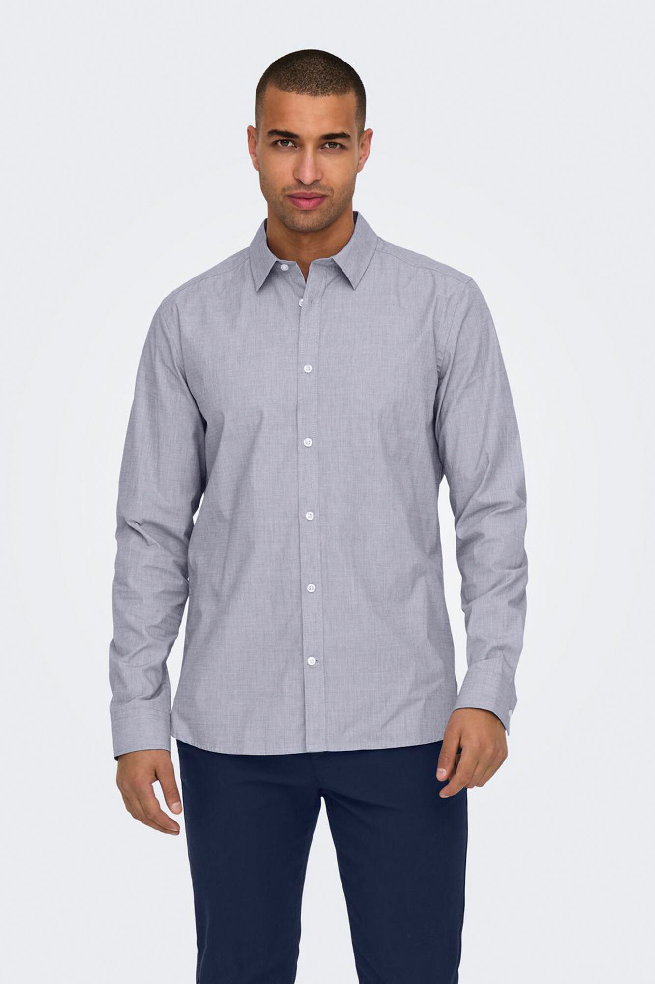 Only & Sons Camisa de hombre slim fit