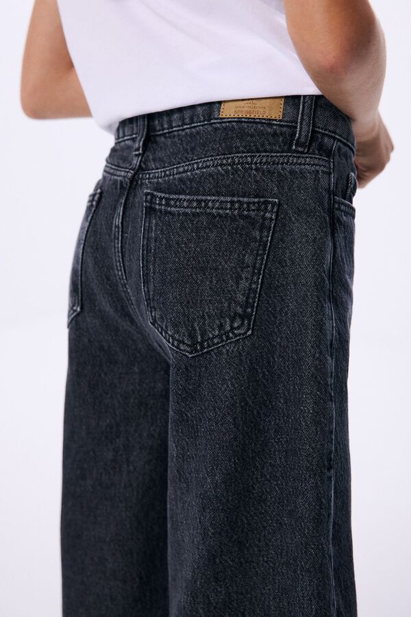 Springfield Kids Pantal&oacute;n denim culotte ni&ntilde;a gris