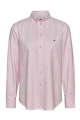 Tommy Jeans Camisa riscas feminina Tommy Jeans rosa