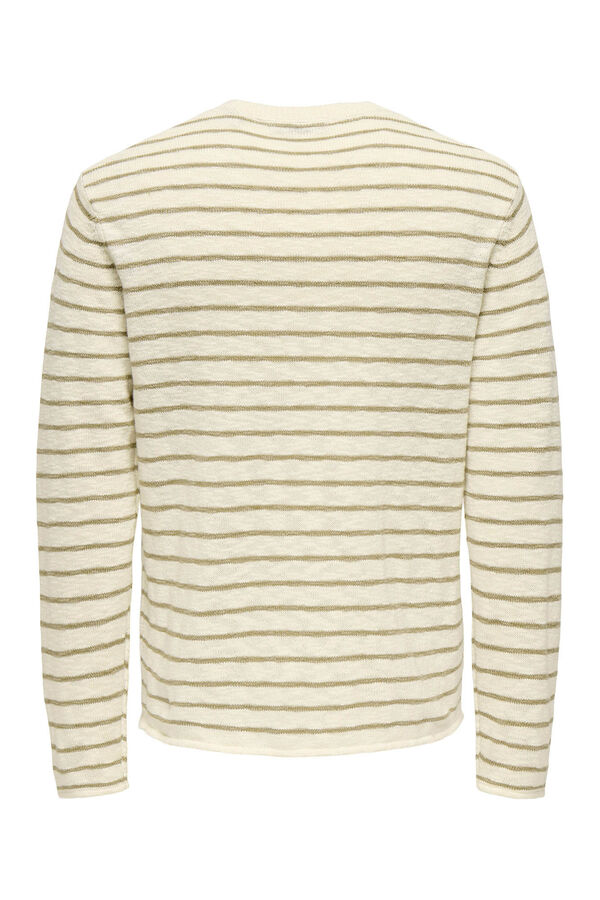 Only & Sons Jersey de hombre de punto regular fit. nude