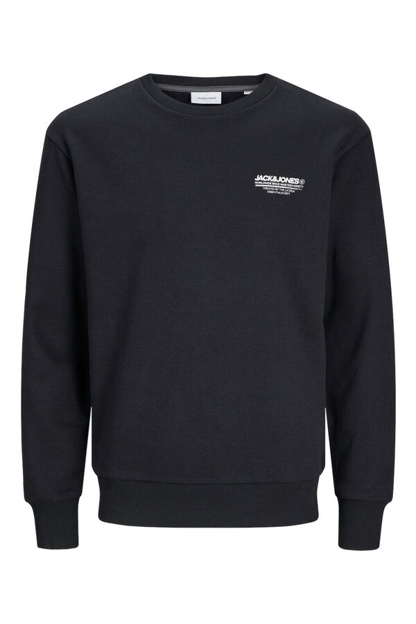 Jack & Jones Sudadera relaxed fit negro