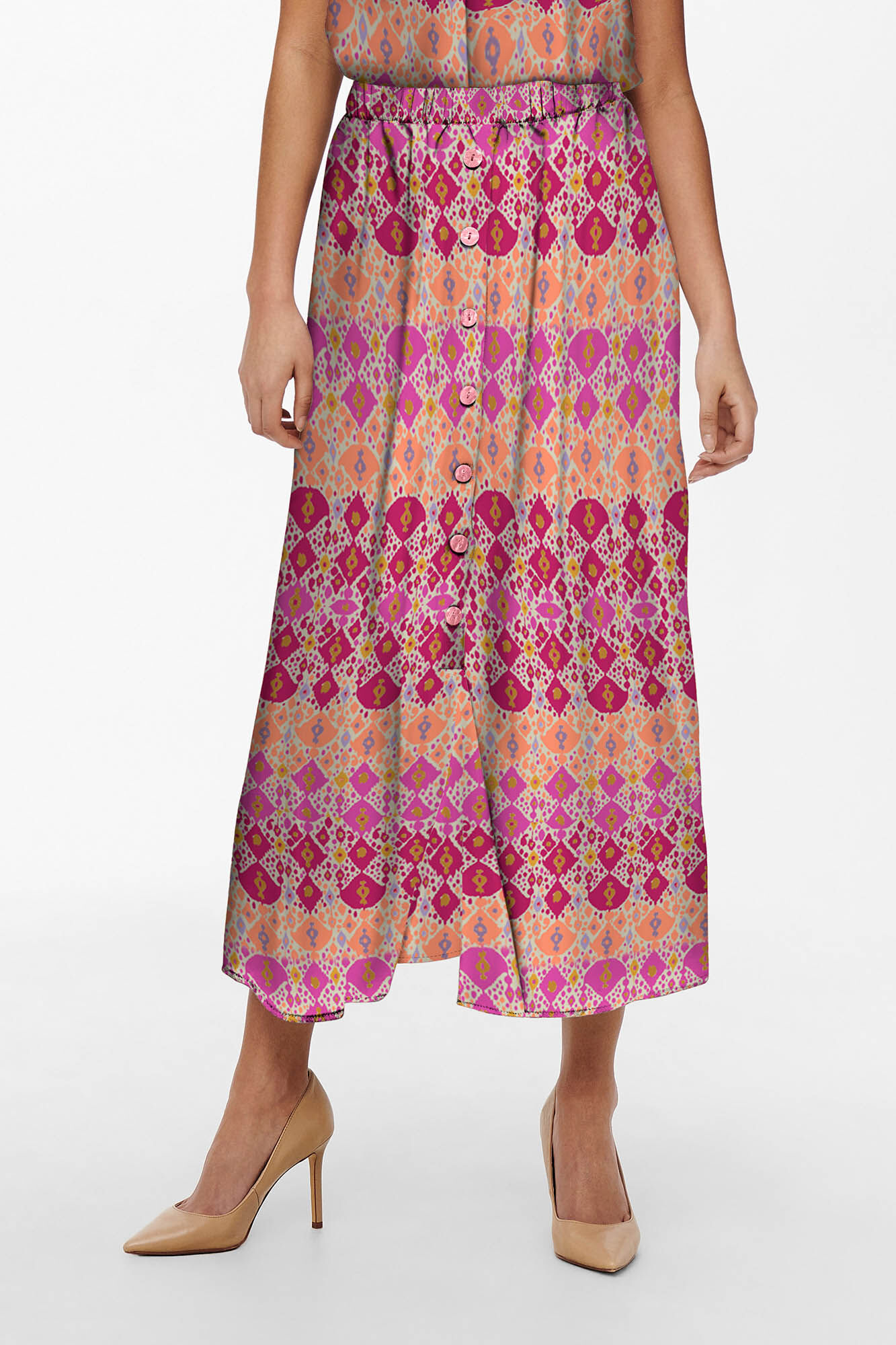 Only Saia midi com bot&otilde;es frontais