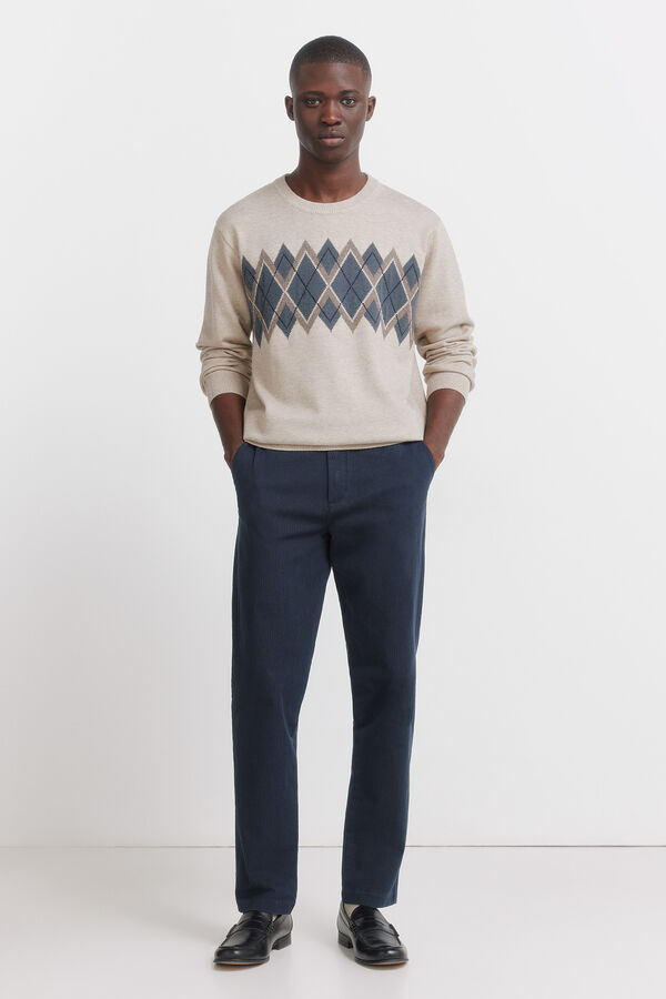 Springfield Pantal&oacute;n estructura comfort fit azul