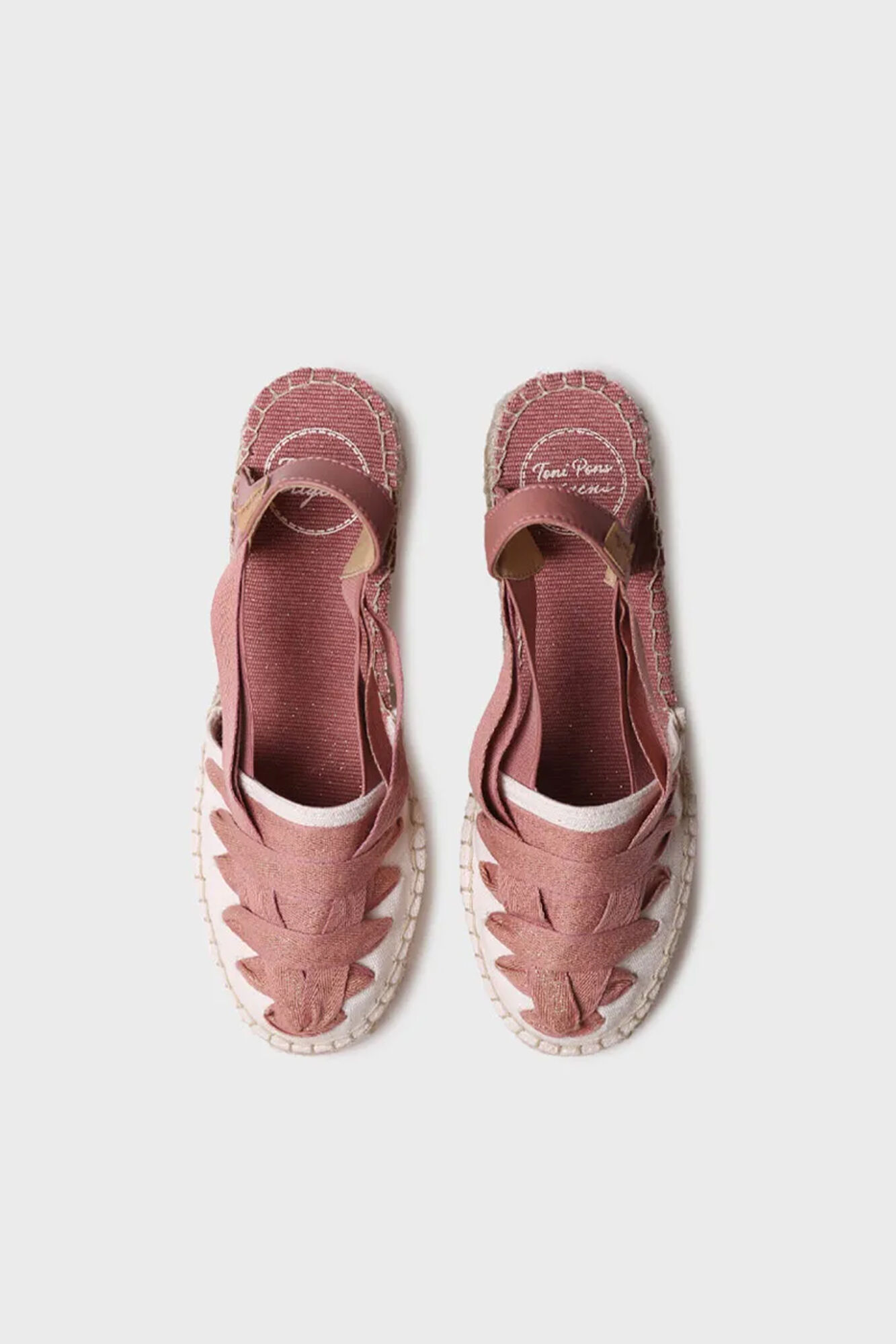 Toni Pons Espadrille cunha meia com fitas