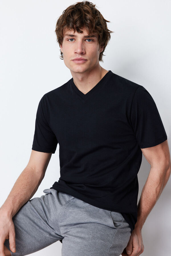 Trendyol T-shirt de manga curta  preto