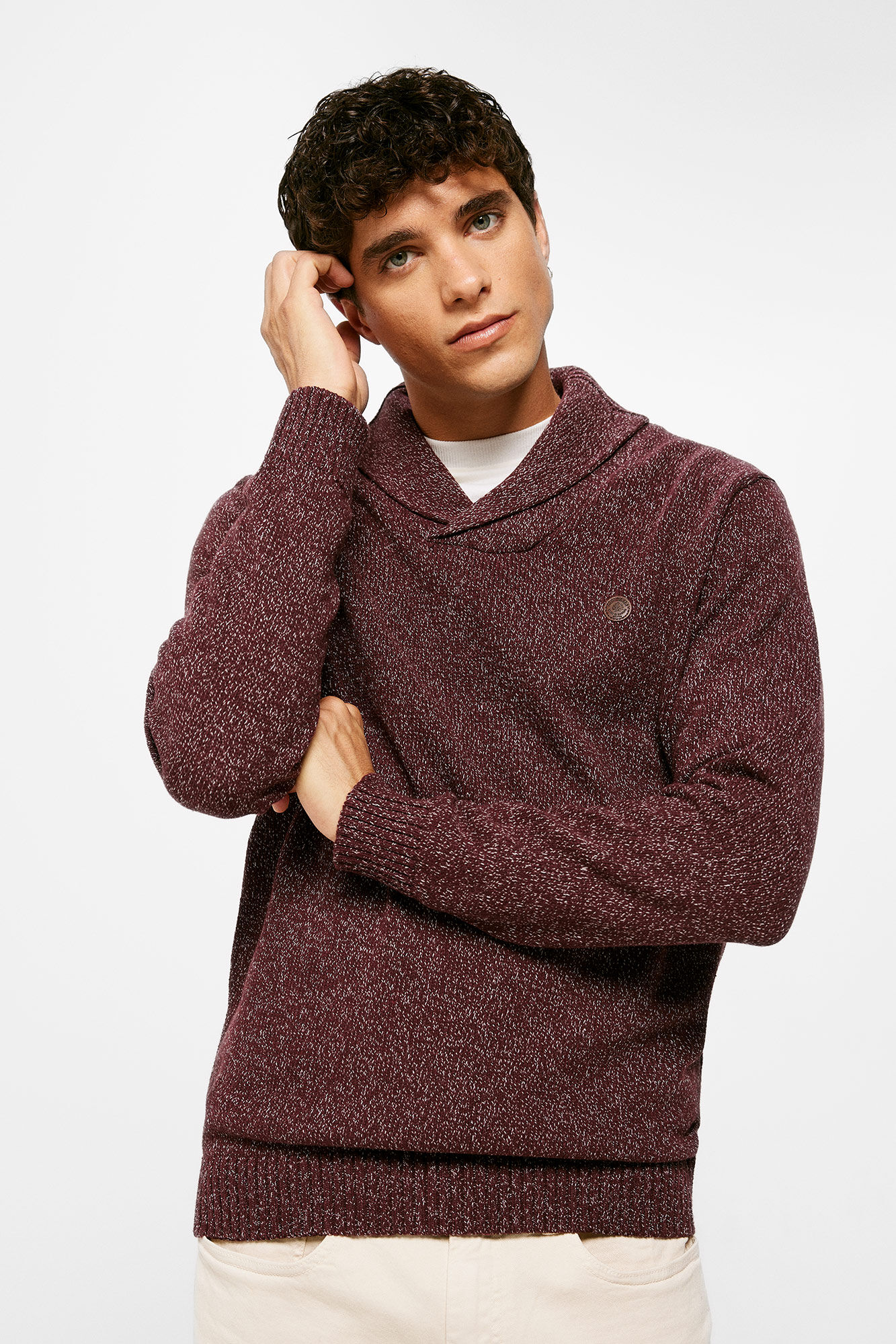 Springfield Camisola tor&ccedil;al gola smoking