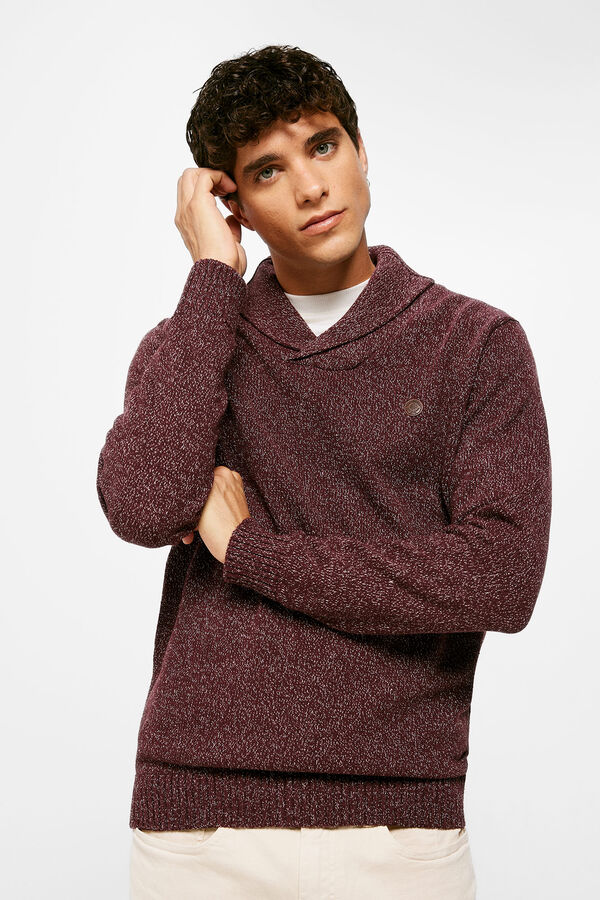 Springfield Camisola tor&ccedil;al gola smoking vermelho