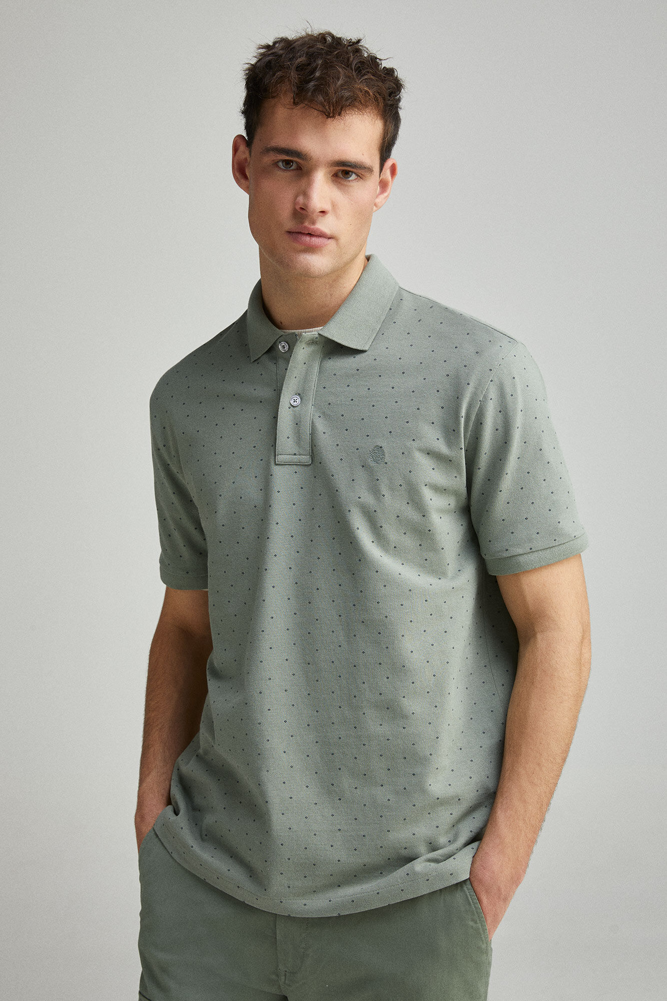 Springfield Polo piqu&eacute; estampado integralmente regular fit