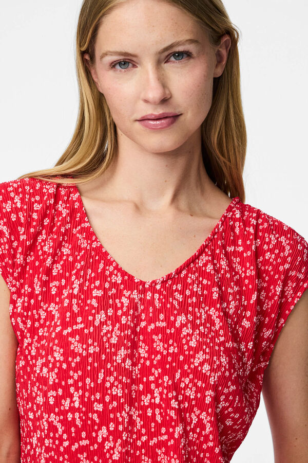 Pieces Topo de flor rosa