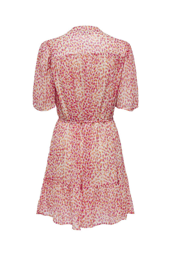 JDY Vestido curto estampado cinzento