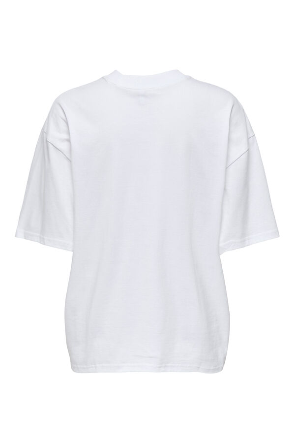 Only T-shirt de manga curta branco