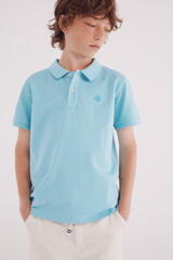 Springfield Kids Polo b&aacute;sico menino azul
