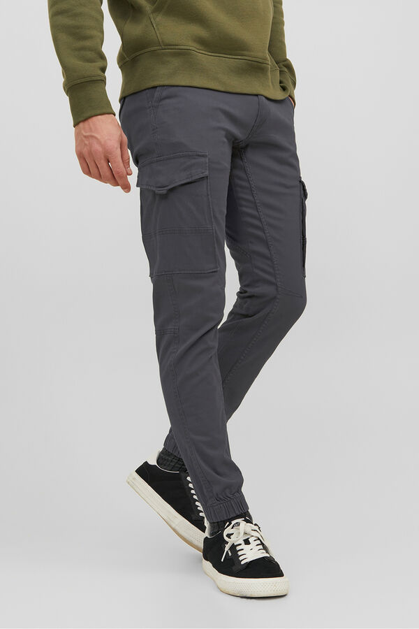 Jack & Jones cal&ccedil;as cargo justas preto