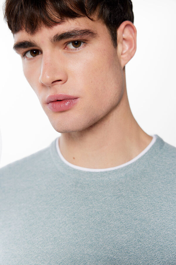 Springfield Jersey estructura contraste cuello azul