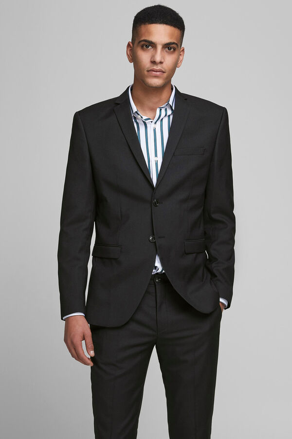 Springfield Men's slim fit blazer preto