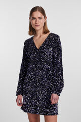 Pieces Vestido corto de lentejuelas negro