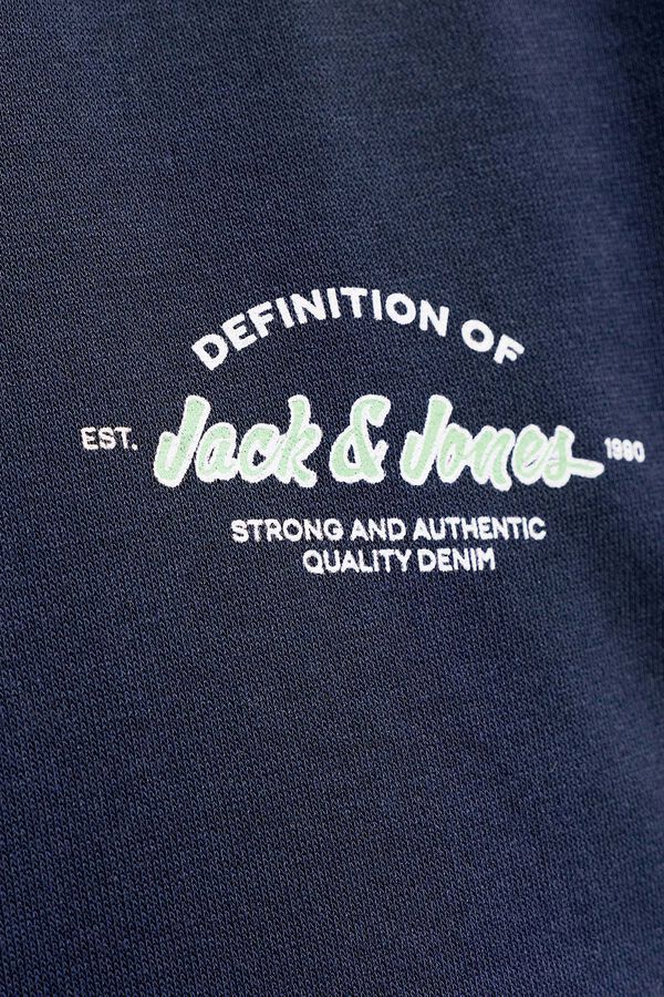 Jack & Jones PLUS Sudadera b&aacute;sica manga larga azul