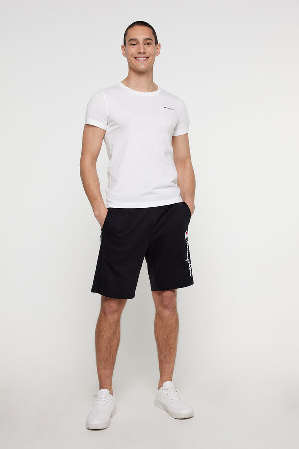 Champion T-shirt manga curta de homem branco