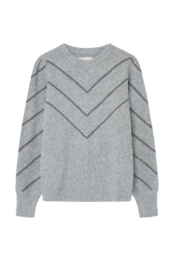 Springfield Jersey chevron lurex gris