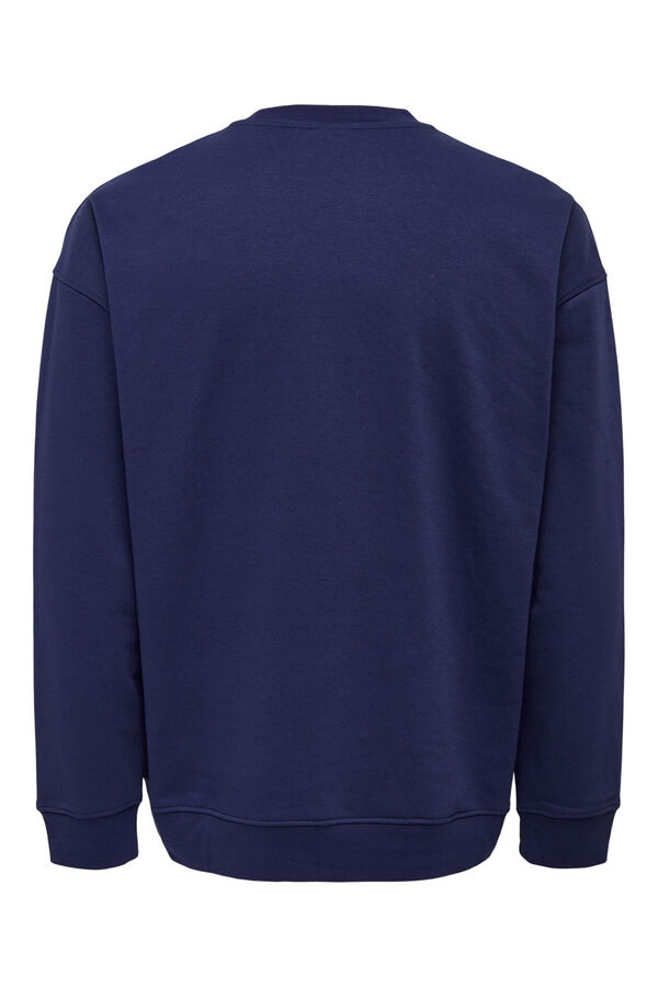 Only & Sons Sudadera estampada cuello redondo Snoopy azul