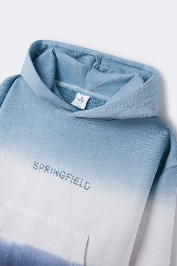 Springfield Kids Sudadera dip dye ni&ntilde;o azul